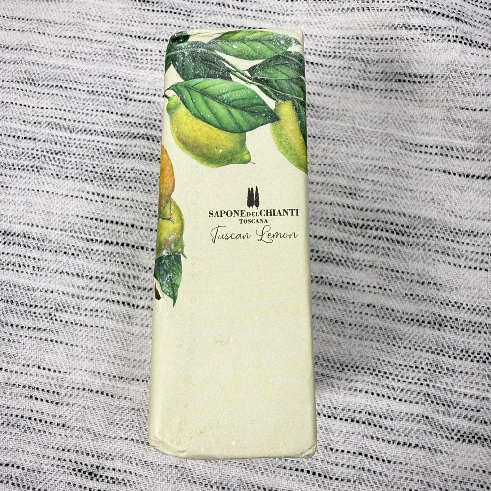 Sapone Del Chianti Tuscan Lemon Bar Soap Made in Italy New Sealed Gift